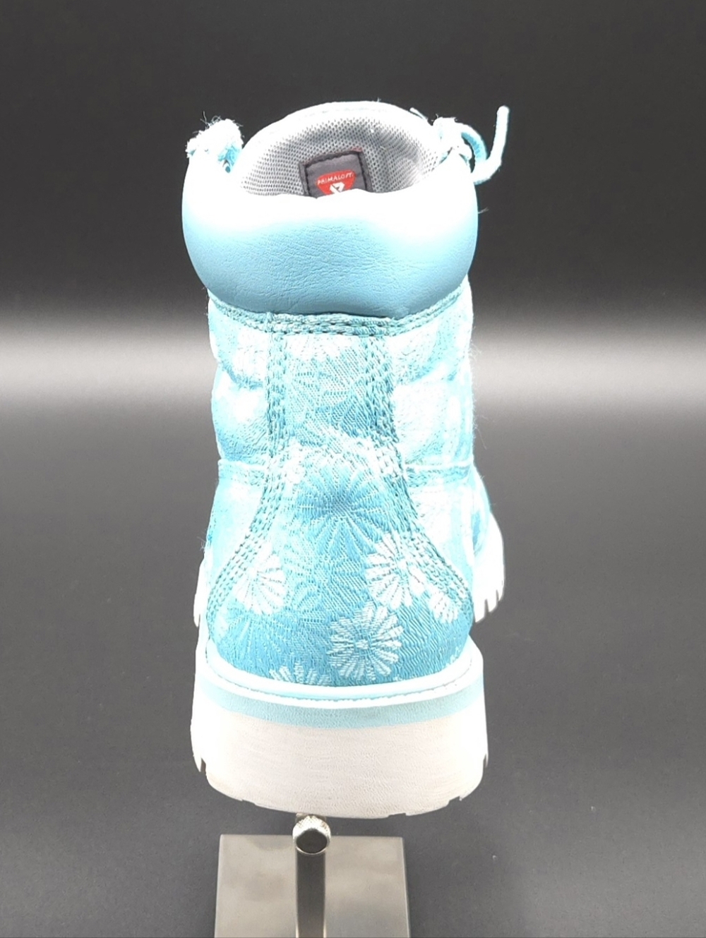 Timberland 6" Waterproof Boots Maui Blue Floral Brocade Big Kids 6‎ Women 7.5 - Picture 9 of 11